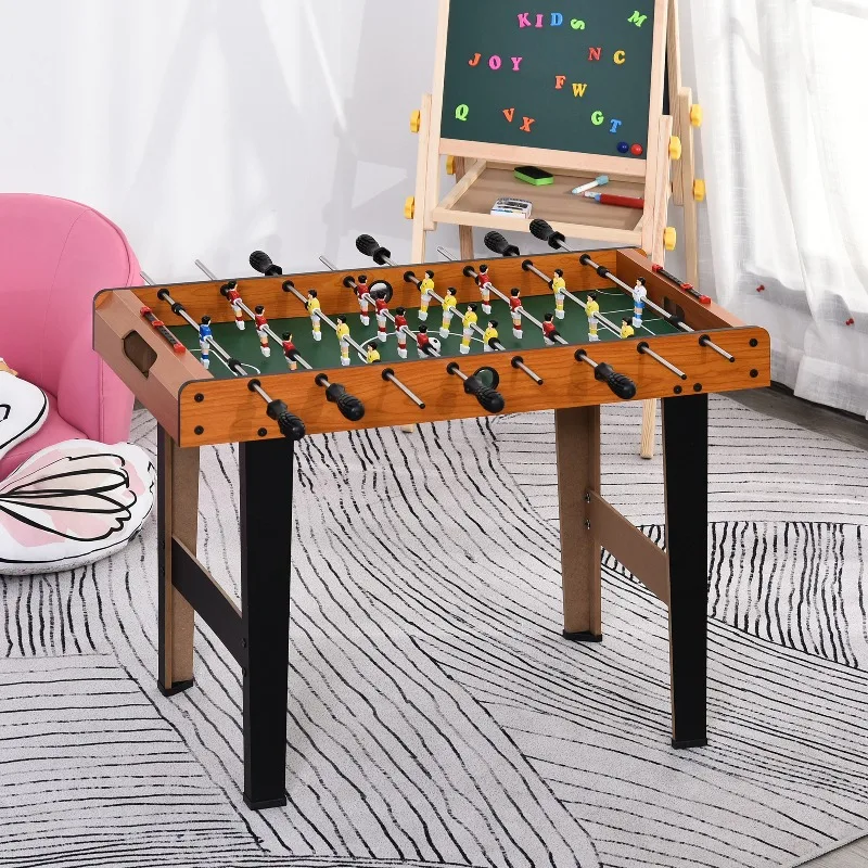 Baby-foot en bois pour enfants 84,5x40x61,2 cm, 22 joueurs